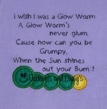 Glow Worm Poem Design file