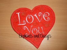 Love You Heart Design file