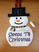 Snowman Christmas Countdown Design file