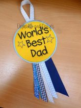 Worlds Best Dad Rosette Design file