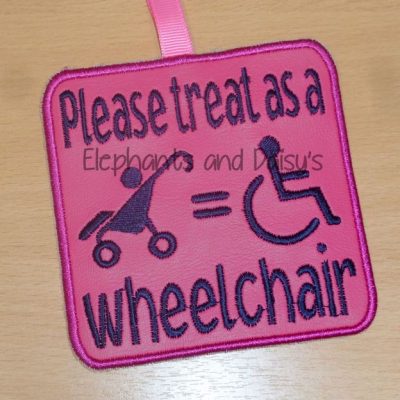 Please treat as a wheelchair tag Design file | hannah : hannah