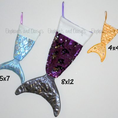 Mermaid Tail Stocking Design file