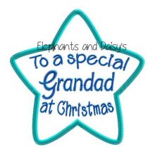 Grandad Christmas Star Design file