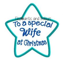 Wife Christmas Star Design file